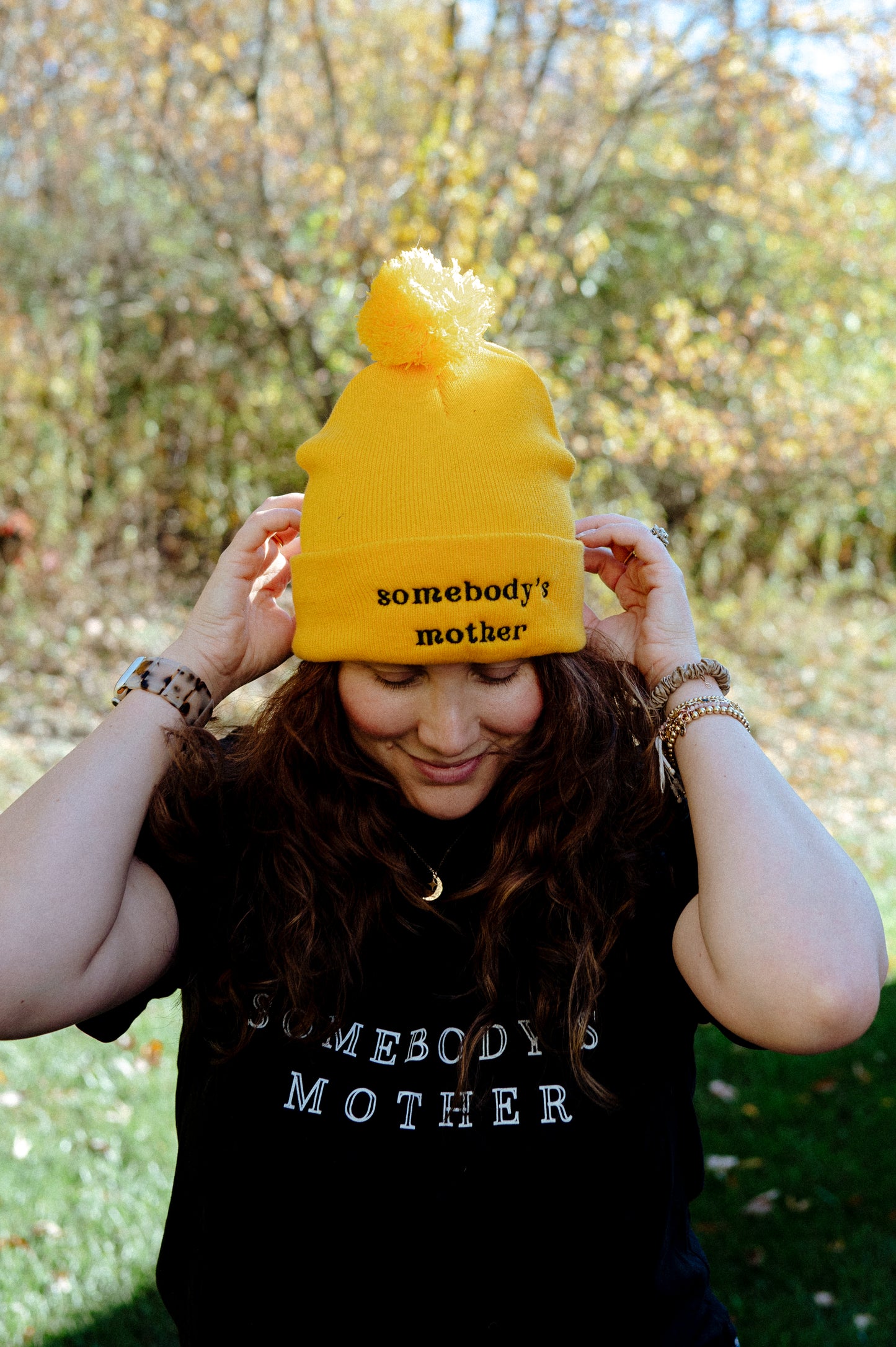 Somebody's Mother Pom-Pom Beanie